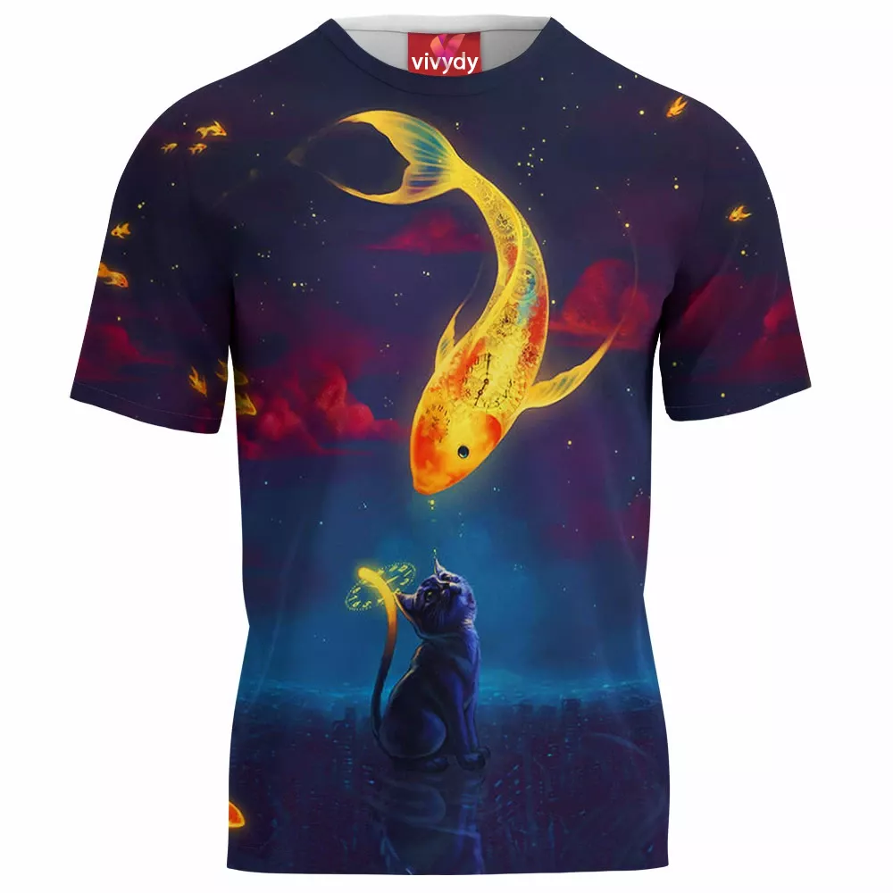 Moon Fish Cat T-Shirt