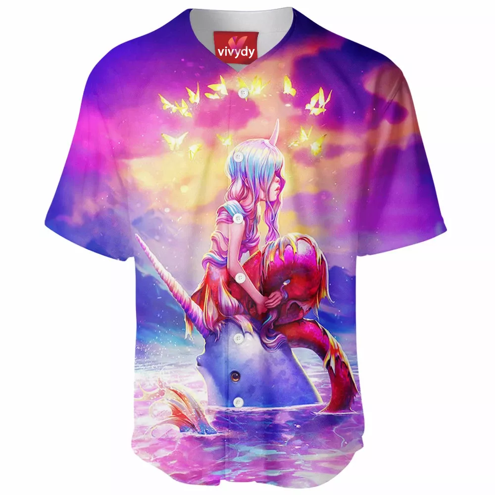 Mermaid Dolphin Baseball Jersey