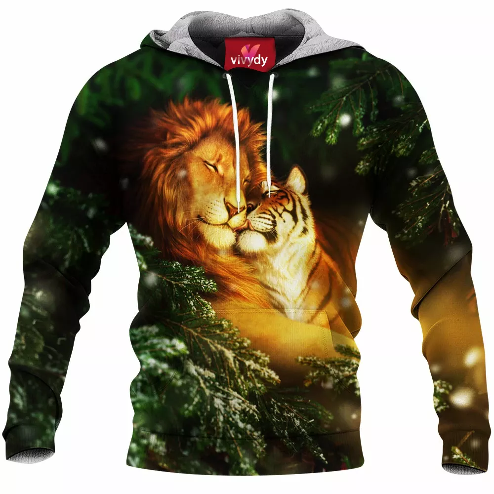 Lion And Tiger Hoodie