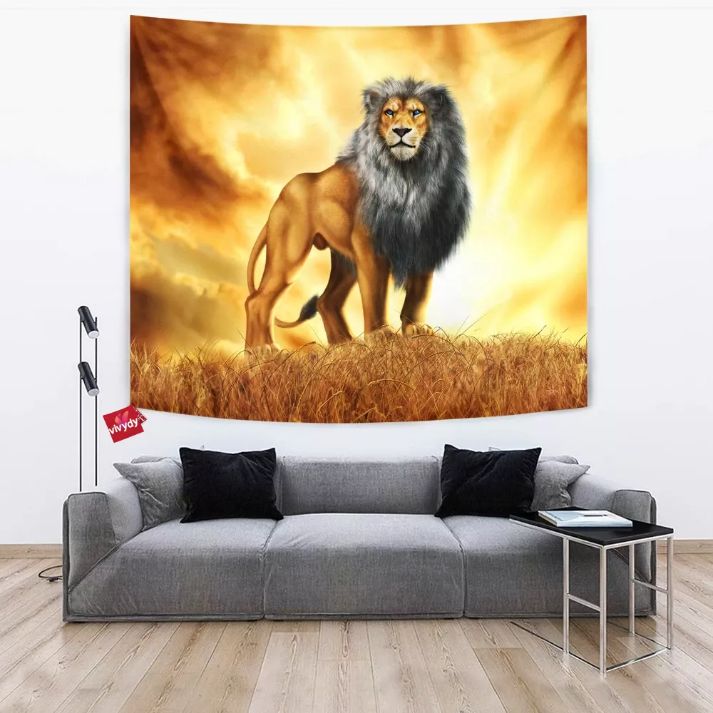 King Lion Tapestry