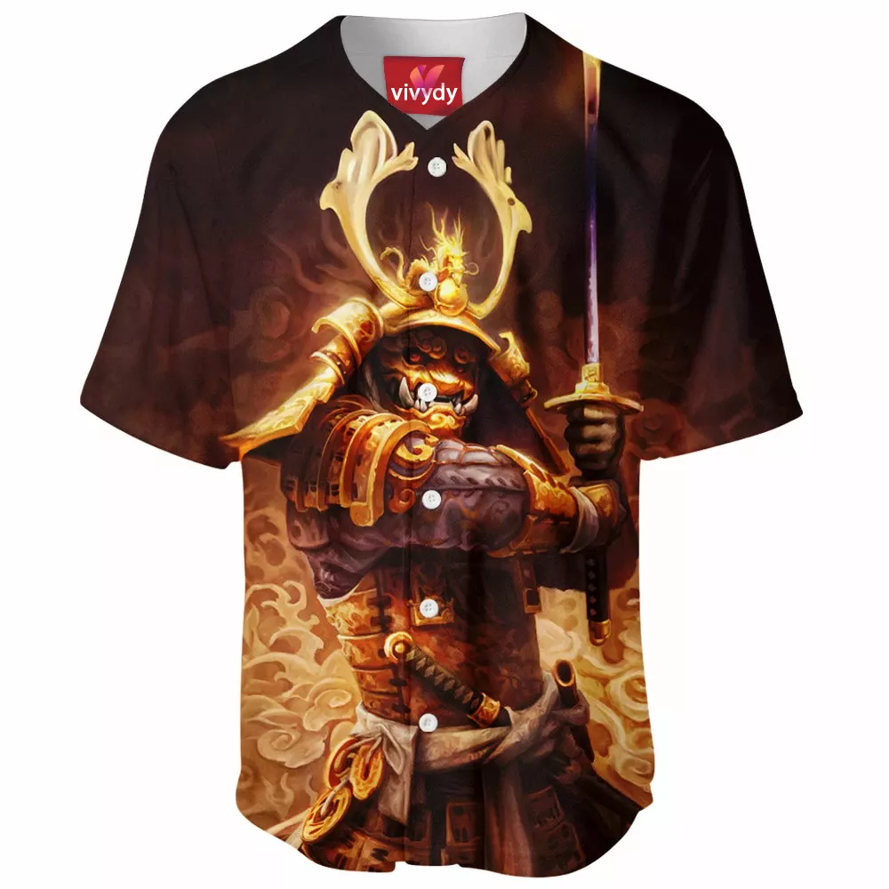 Golden Samurai Baseball Jersey