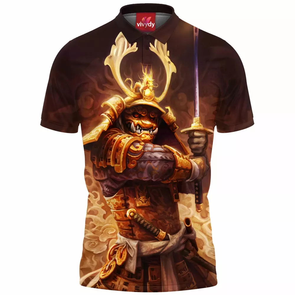 Golden Samurai Polo Shirt