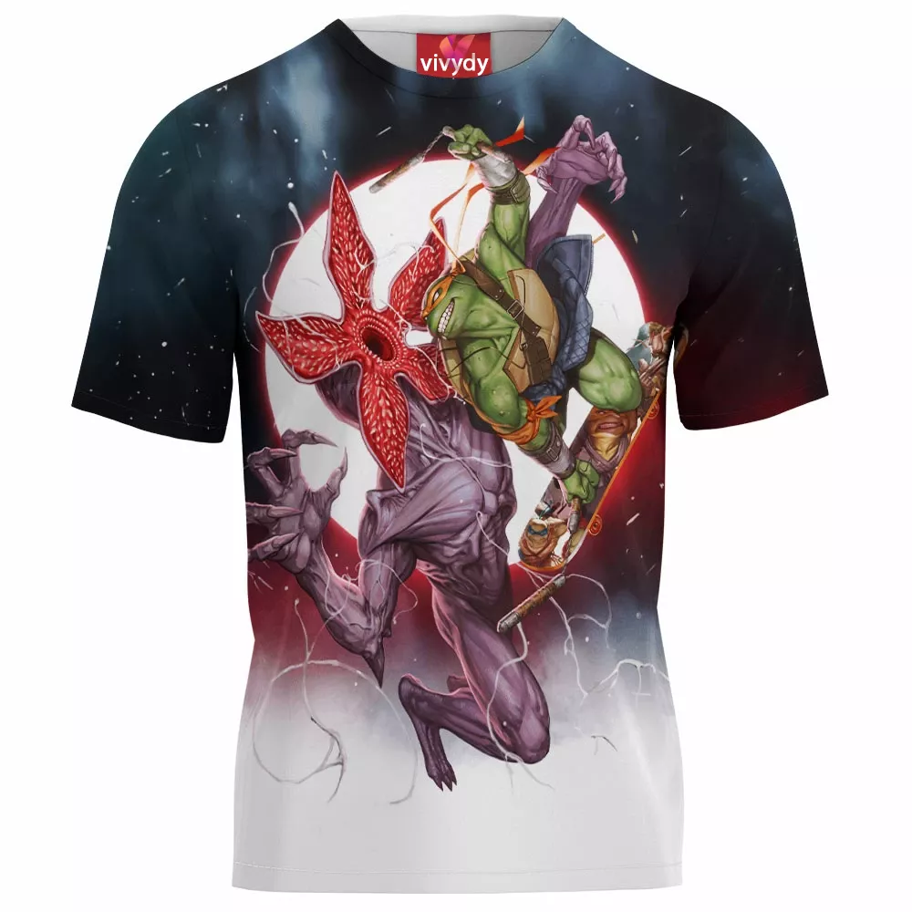 Tmnt Vs Stranger Things T-Shirt