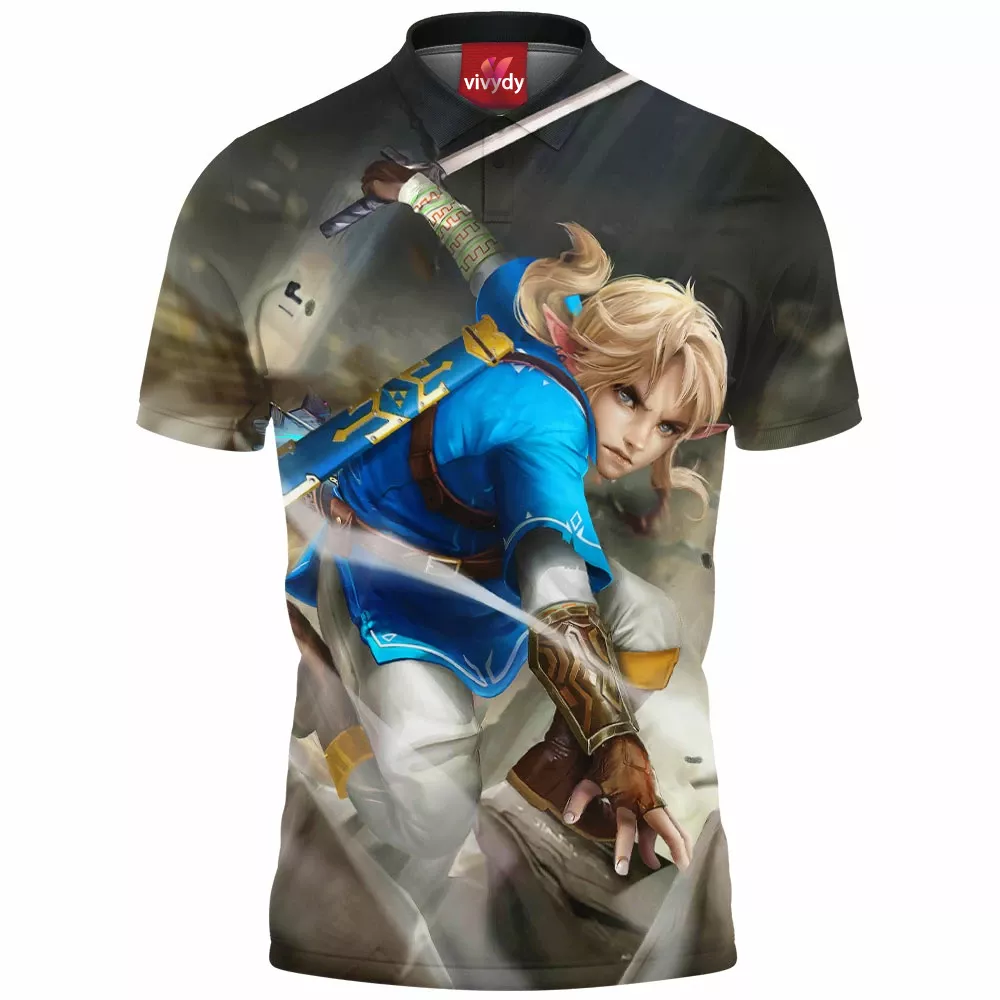 Breath Of The Wild Link Zelda Polo Shirt