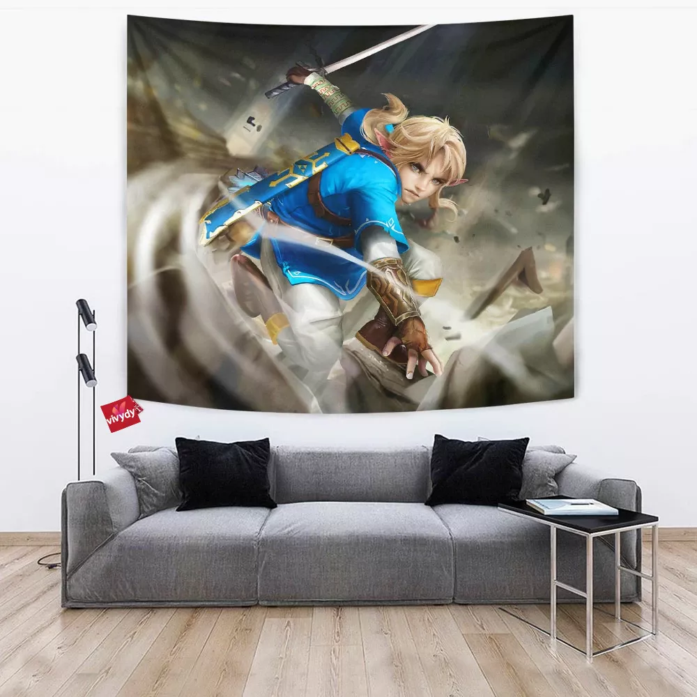 Breath Of The Wild Link Zelda Tapestry