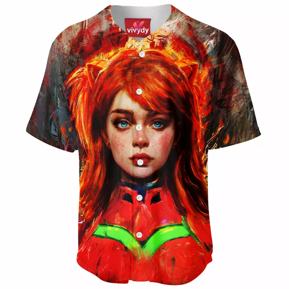 Asuka Langley Soryu Baseball Jersey