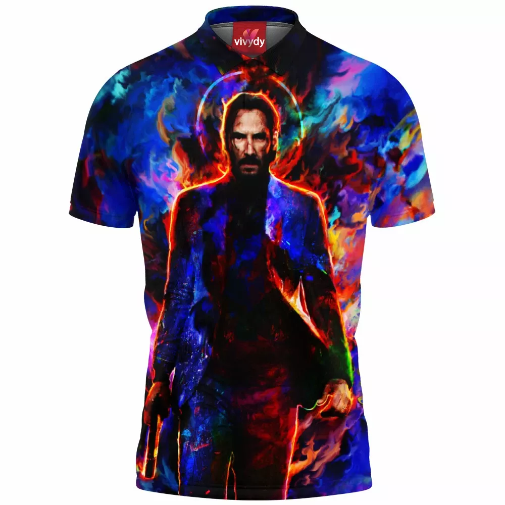 John Wick Keanu Reeves Polo Shirt