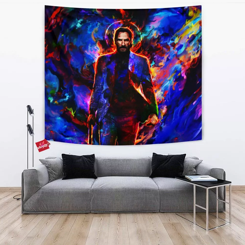 John Wick Keanu Reeves Tapestry