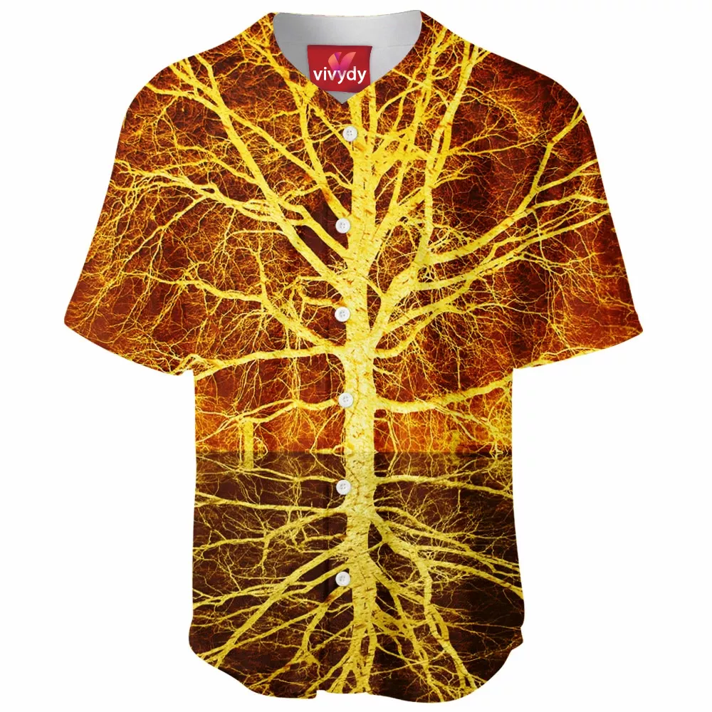 Autumn Ablaze Reflection Baseball Jersey