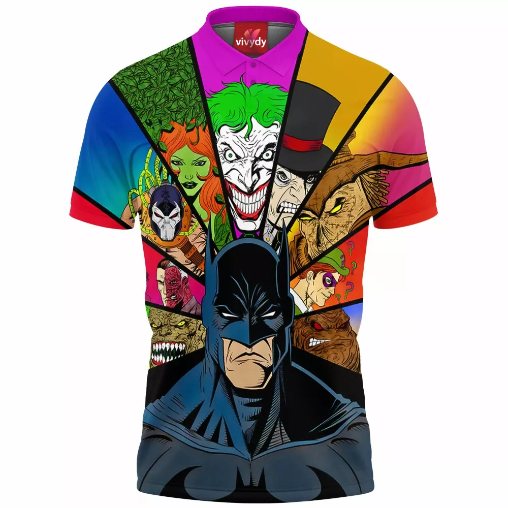 Batman And Villains Polo Shirt