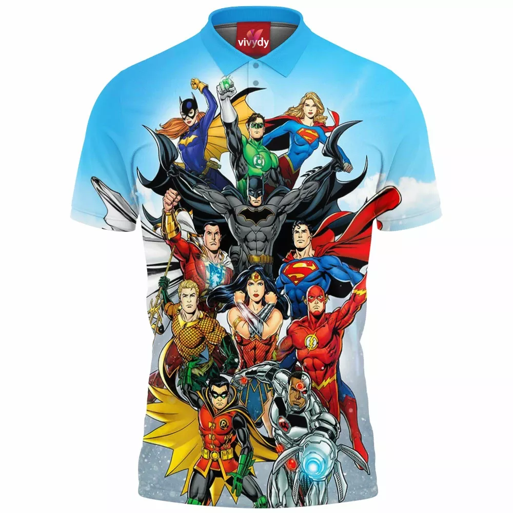 Injustice 2 Justice League Polo Shirt