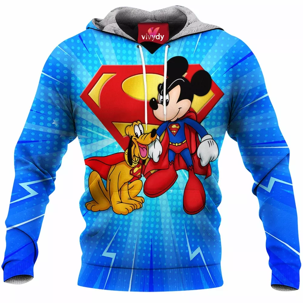 Mickey Mouse And Pluto Animated Hoodie