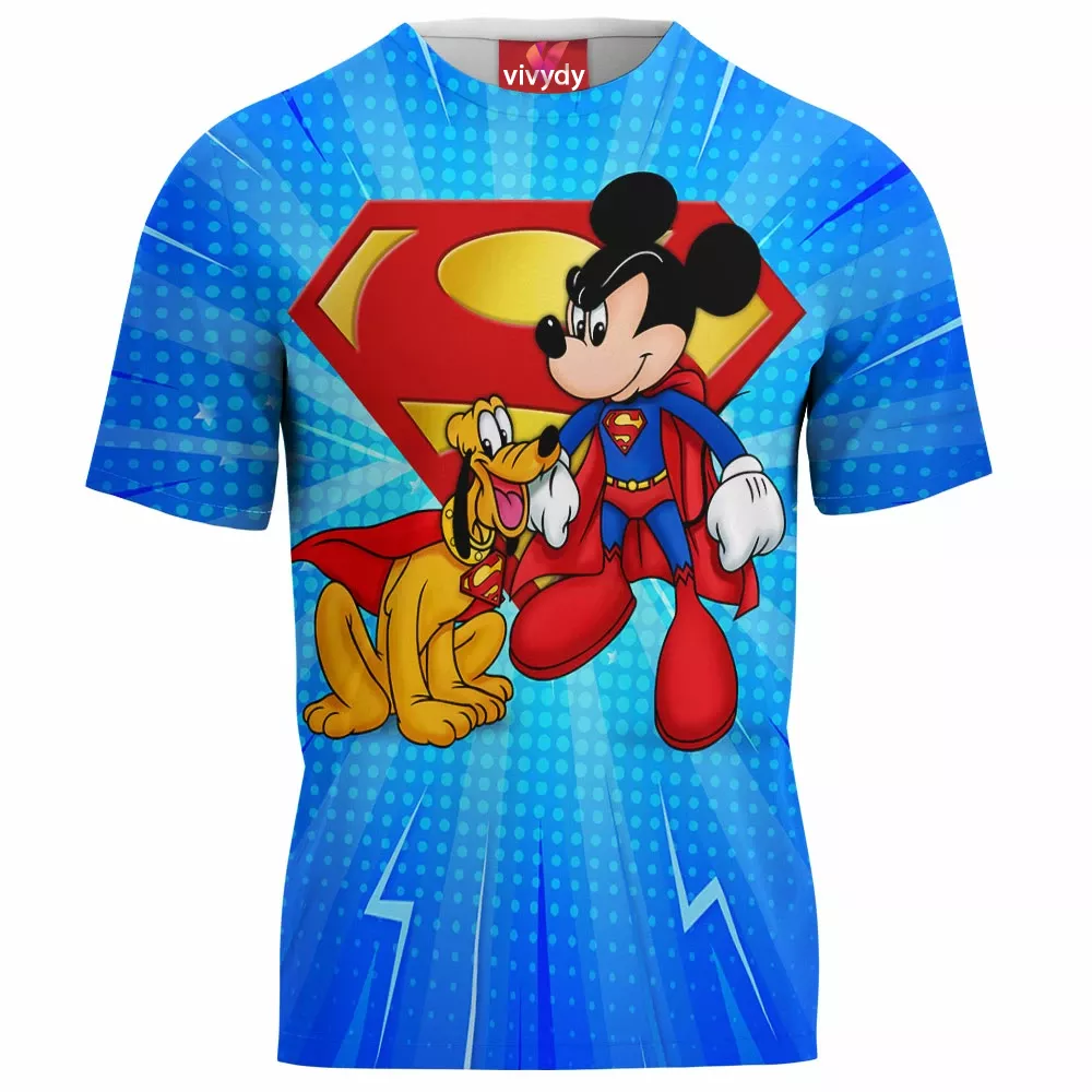 Mickey Mouse And Pluto Animated T-Shirt