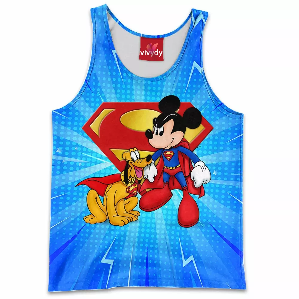 Mickey Mouse And Pluto Animated Tank Top