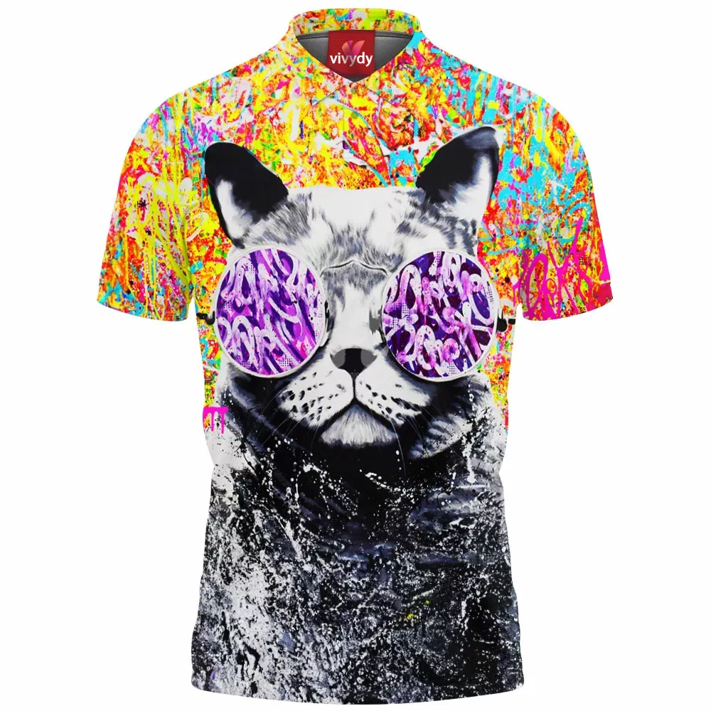 Cat,Meow Polo Shirt