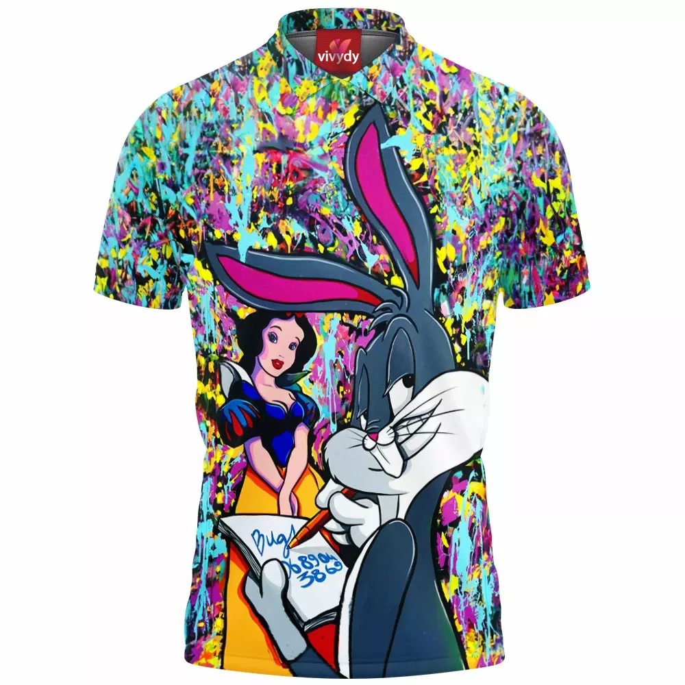 Bugs Bunny Snow White Polo Shirt