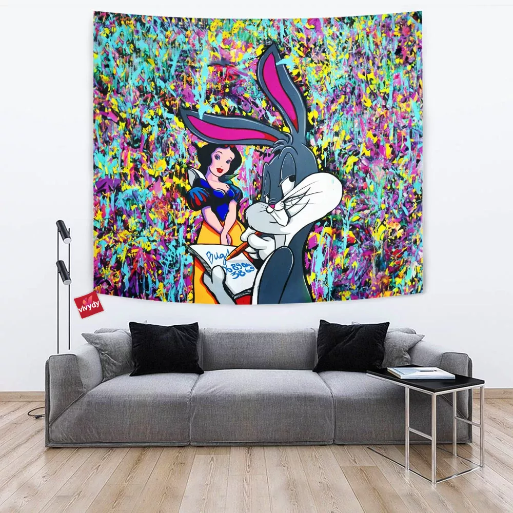 Bugs Bunny Snow White Tapestry