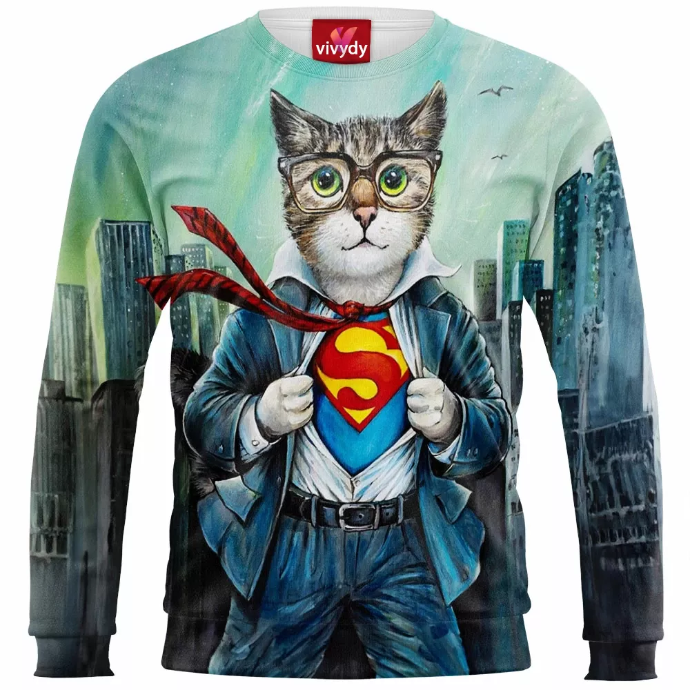 Superman Cat Sweatshirt