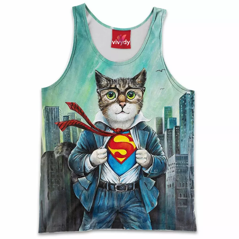 Superman Cat Tank Top