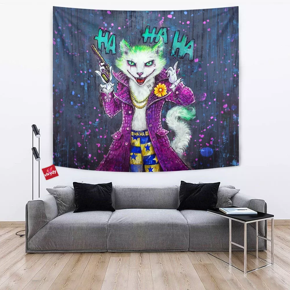 Joker Cat Tapestry