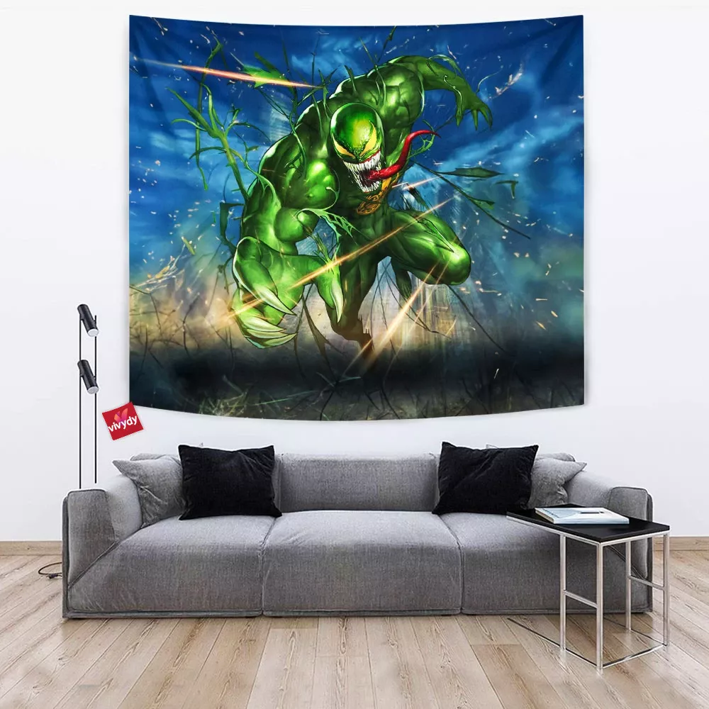 Green Venom Tapestry