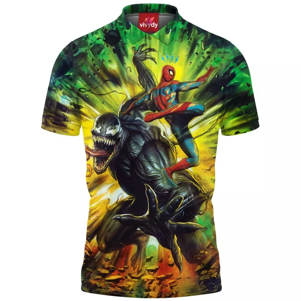 Venom Spider-man Polo Shirt