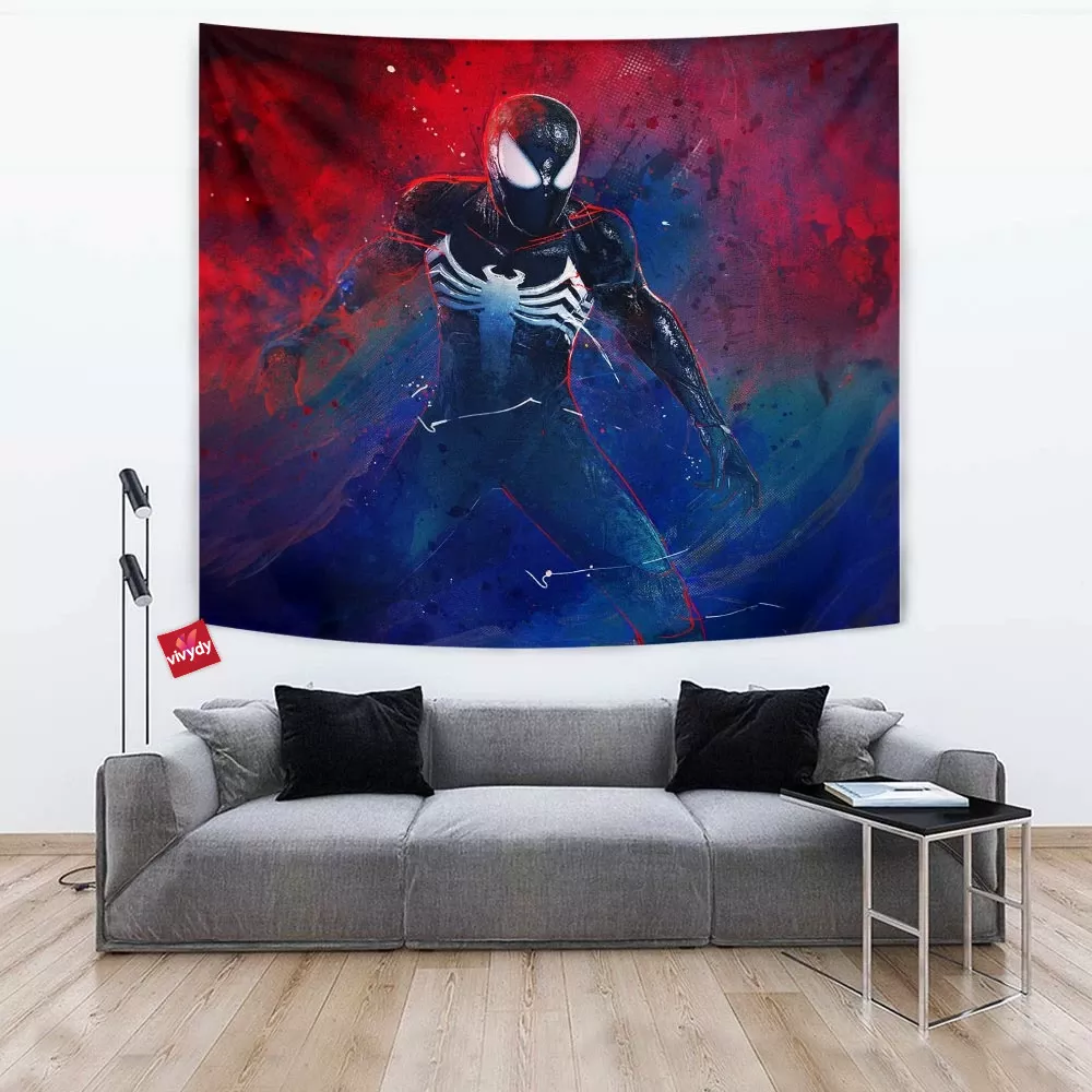 Black Spider-man Tapestry