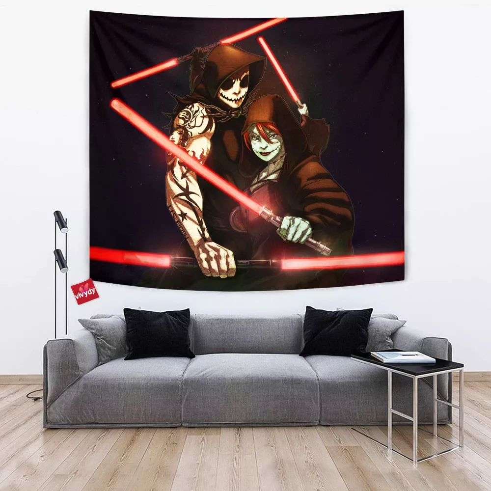 Nightmare before Star Wars Tapestry