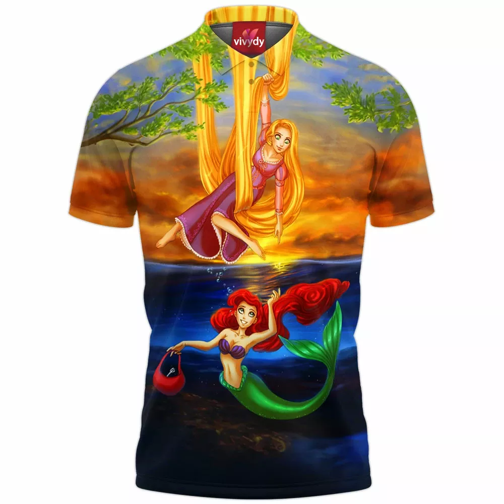 Rapunzel Ariel Polo Shirt