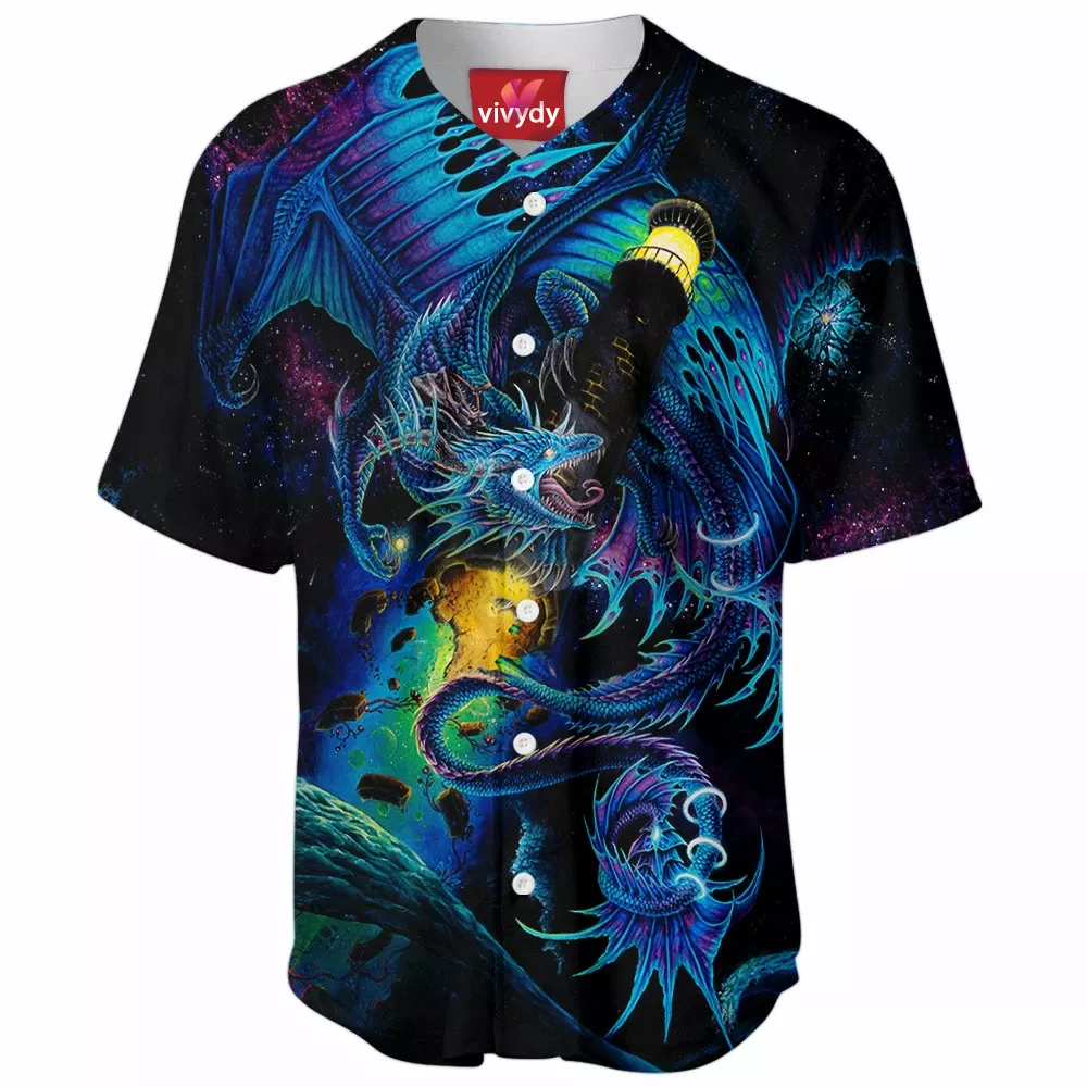 Galaxy Space Dragon Baseball Jersey