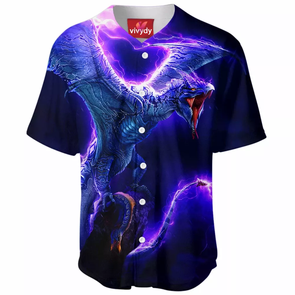 Electric Wyvern Dragon Baseball Jersey