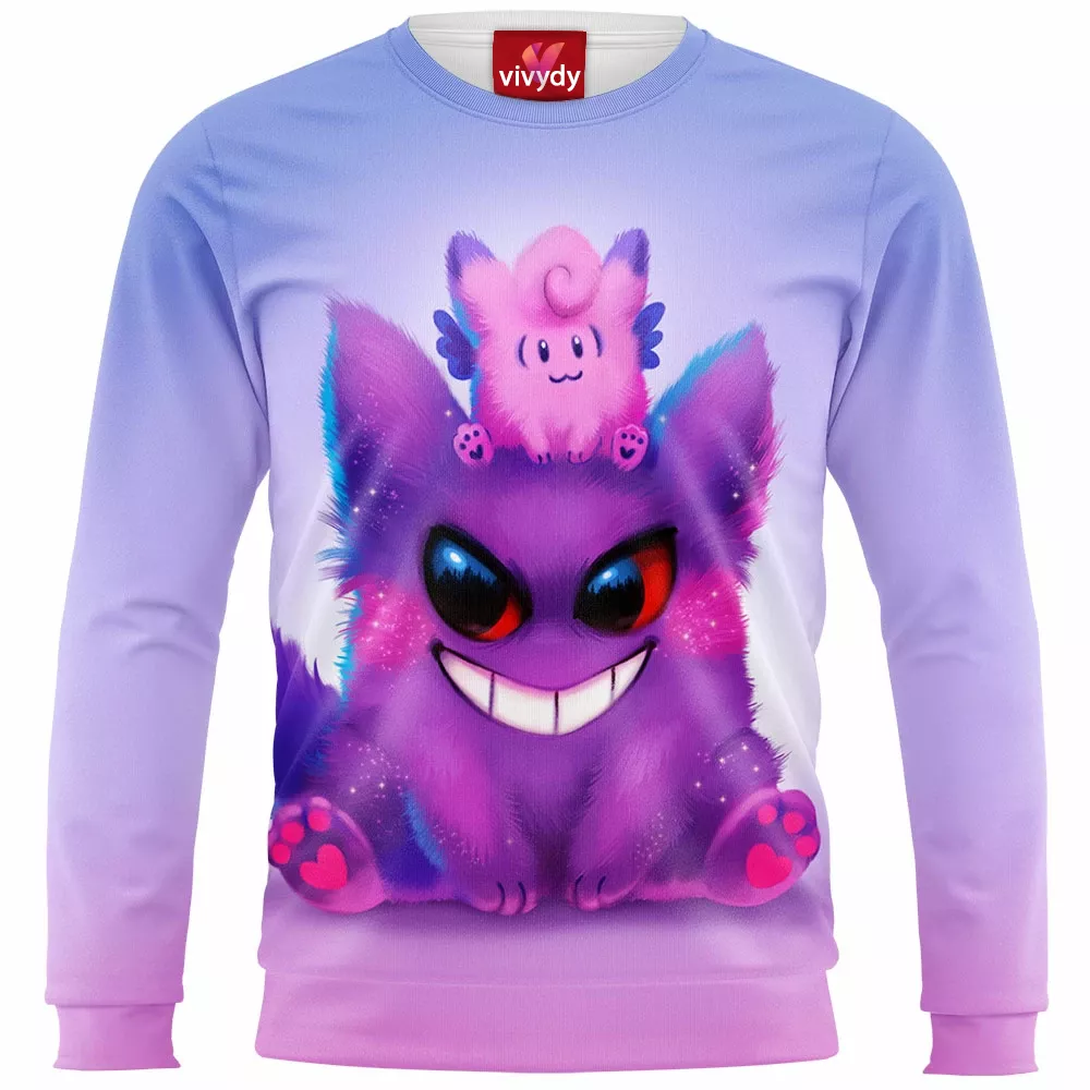 Gengar And Clefable Sweatshirt