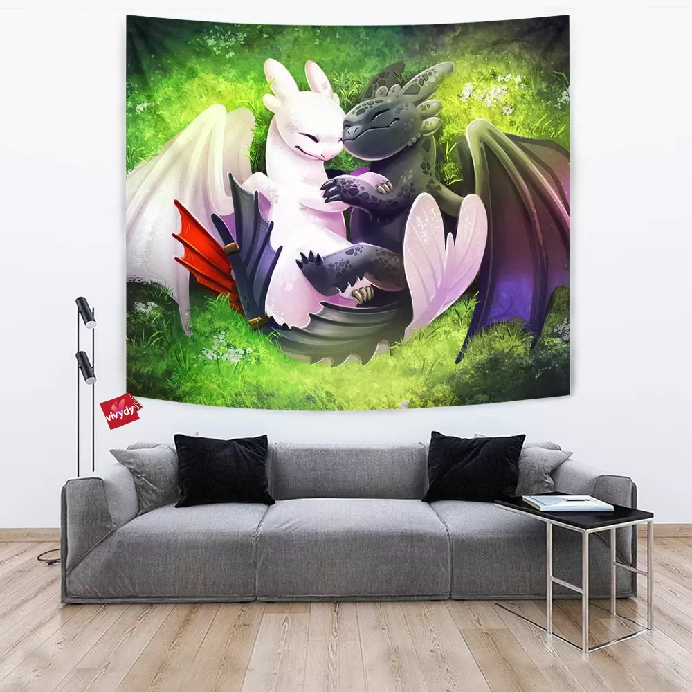 Night And Light Fury Tapestry