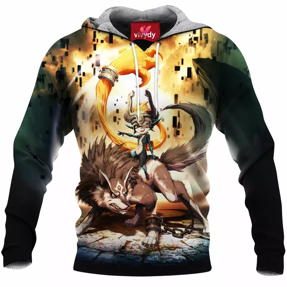 Zelda Midna And Wolf Link Hoodie