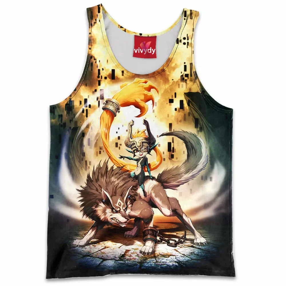 Zelda Midna And Wolf Link Tank Top