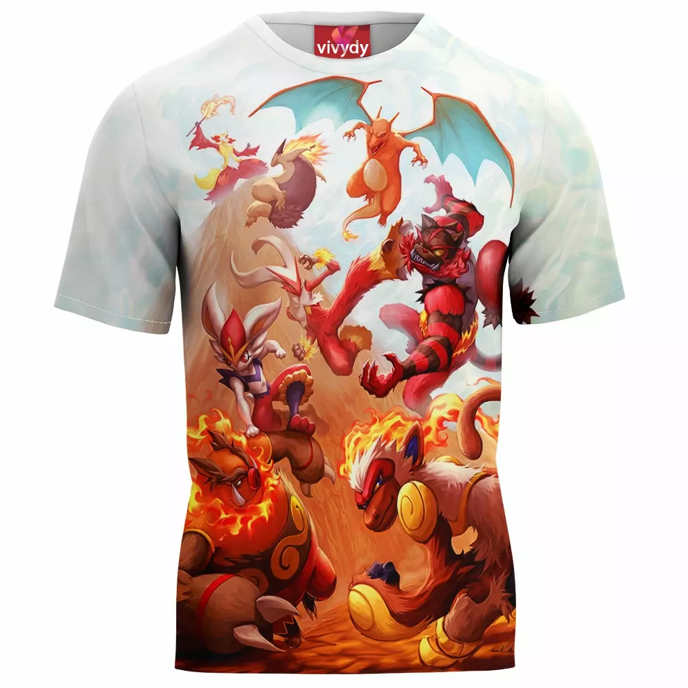 Fire Pokemon T-Shirt