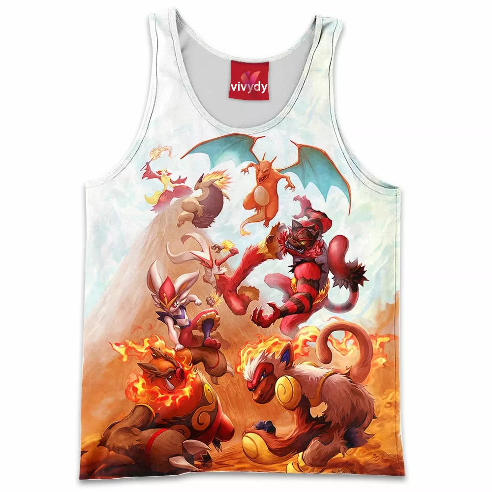 Fire Pokemon Tank Top