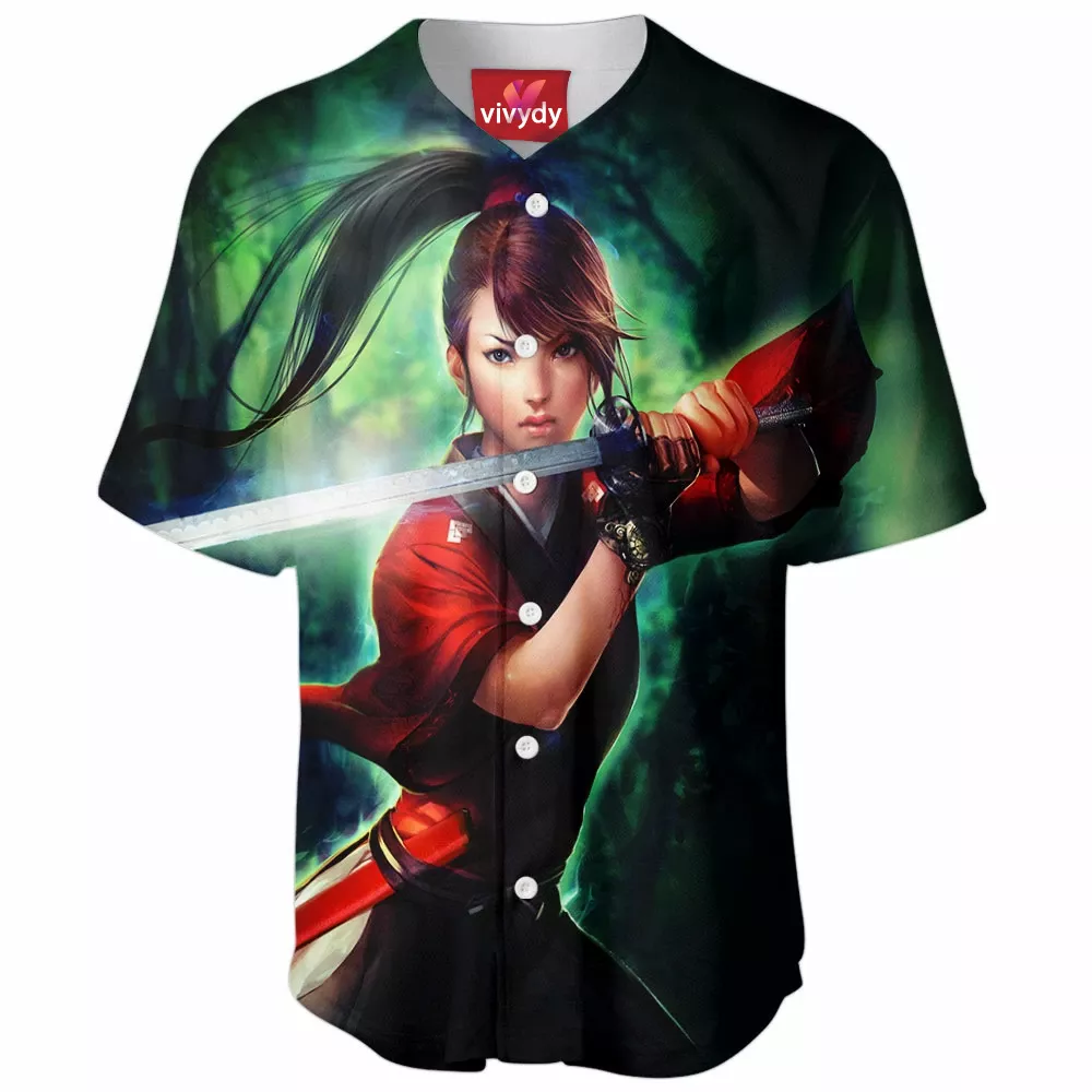 Samurai Girl Baseball Jersey