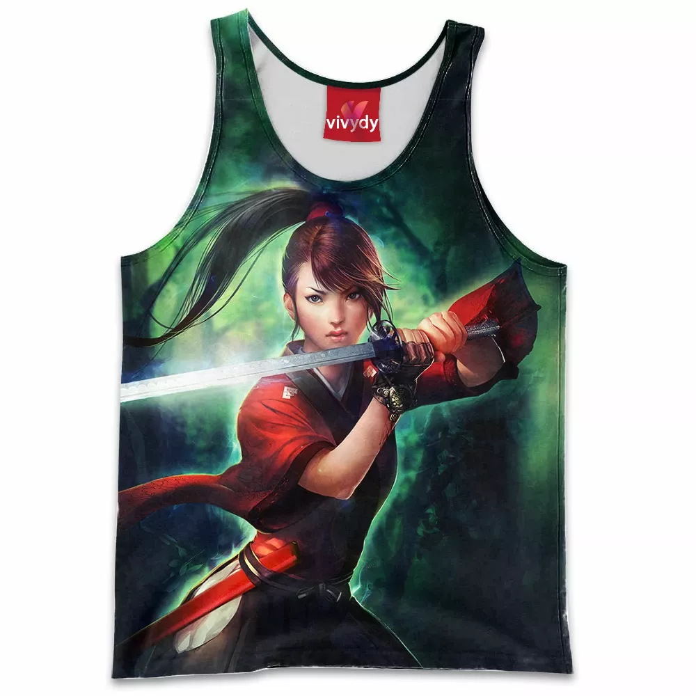 Samurai Girl Tank Top