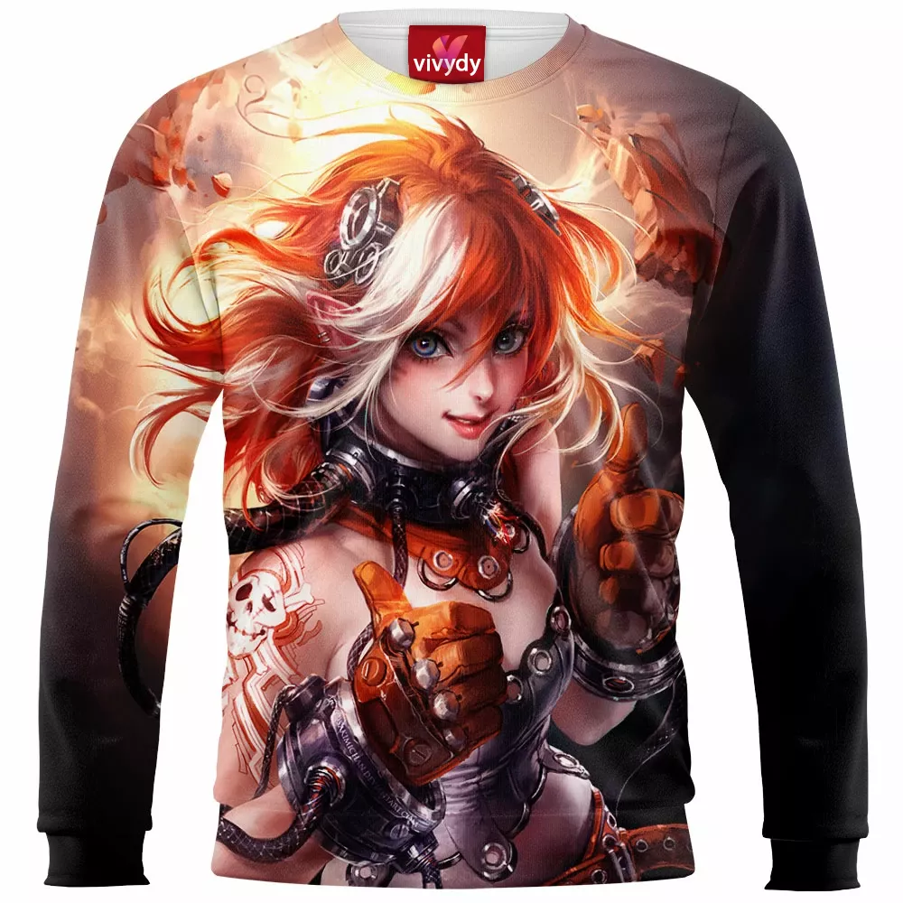 Cyberpunk Girl Sweatshirt