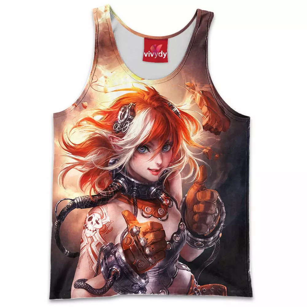 Cyberpunk Girl Tank Top