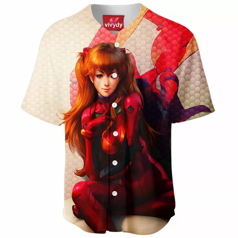 Asuka Langley Soryu Baseball Jersey