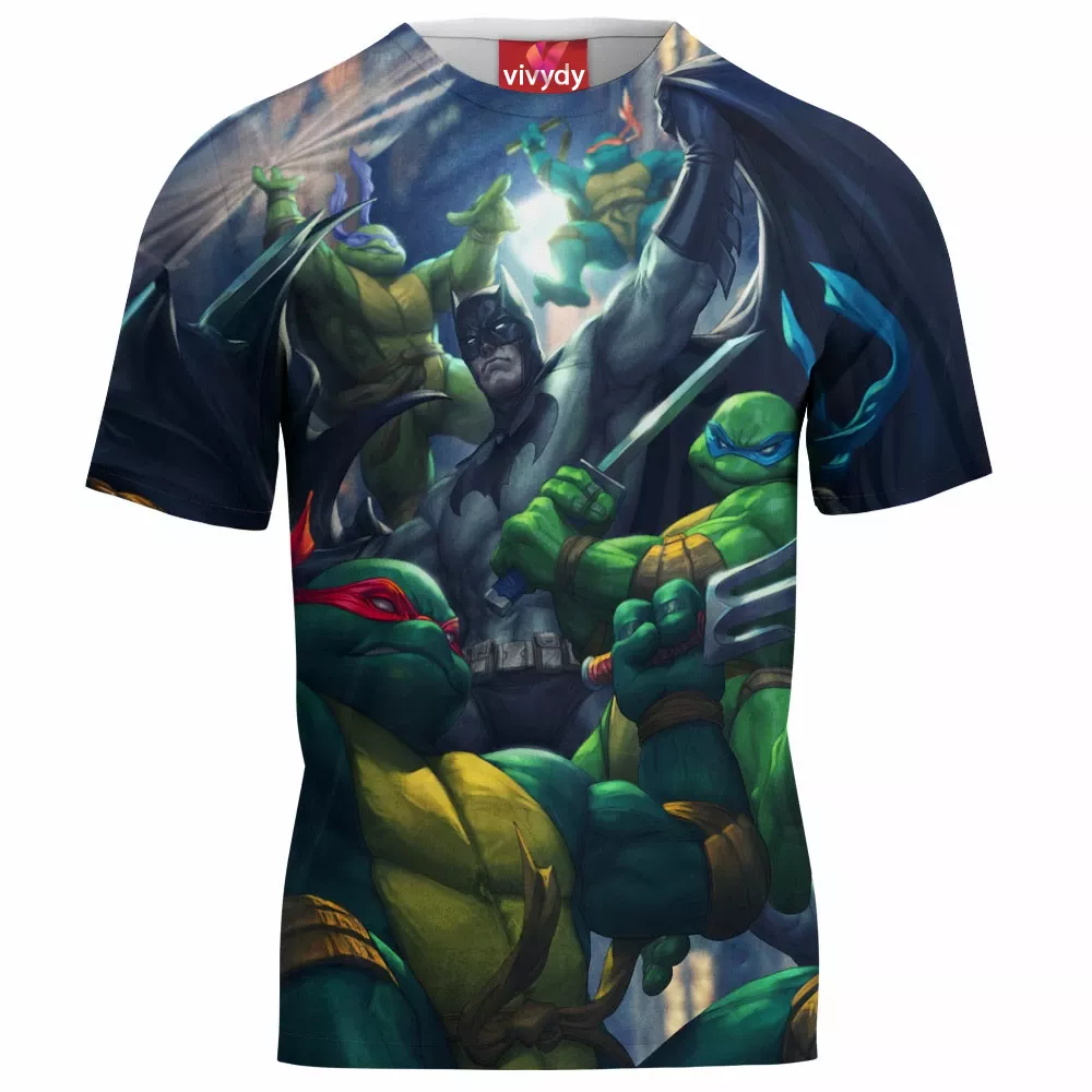 Batman And Tmnt T-Shirt