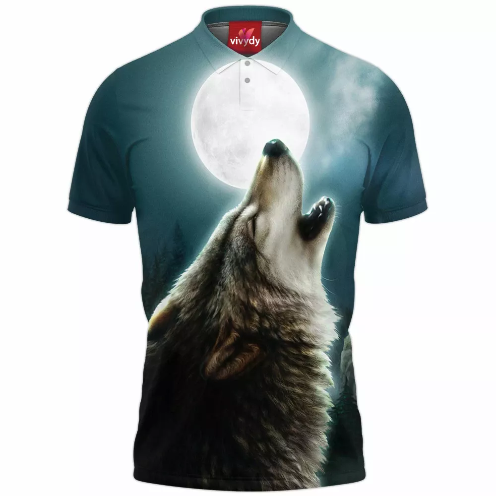 Lunar Wolf Polo Shirt