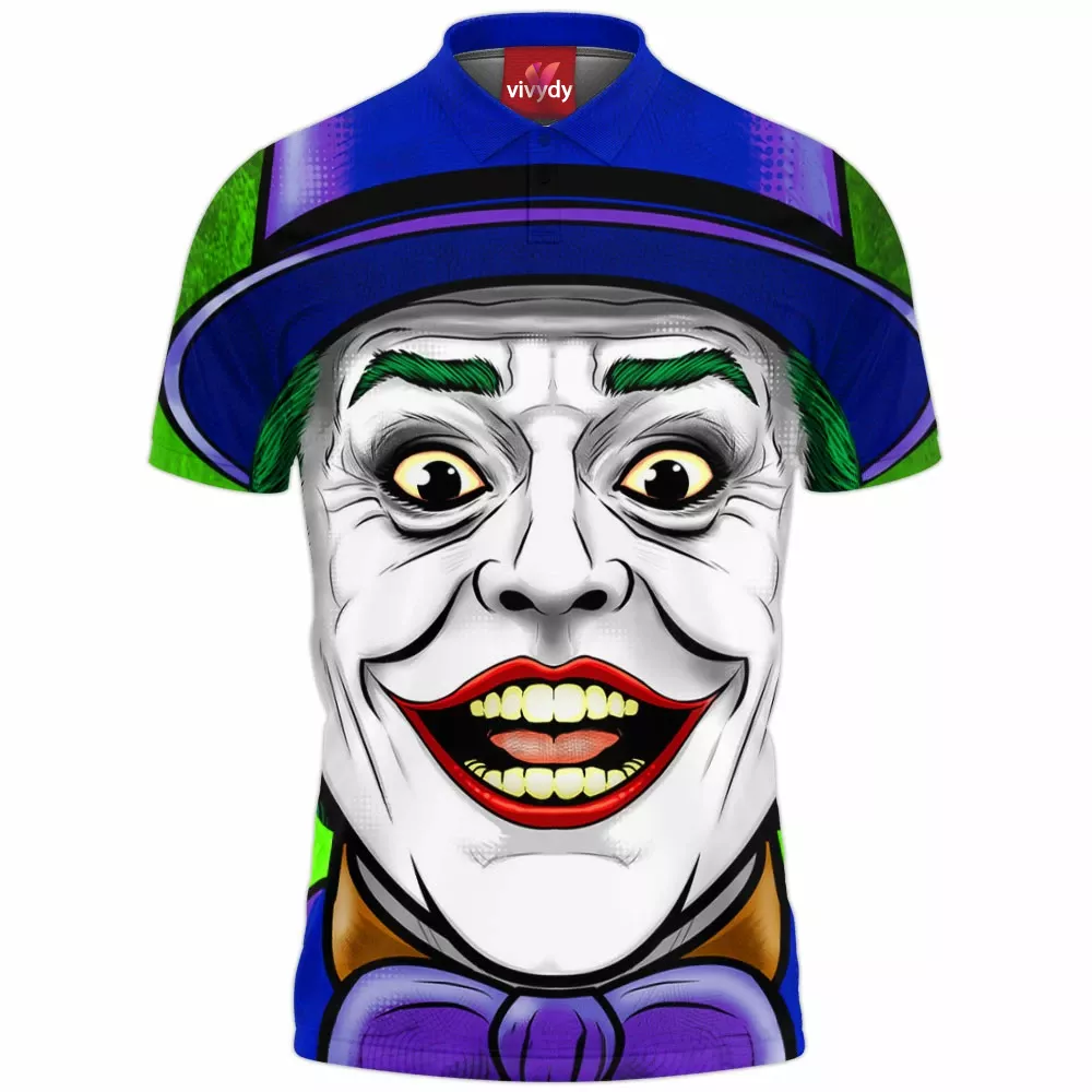 Jack Nicholson Joker Polo Shirt