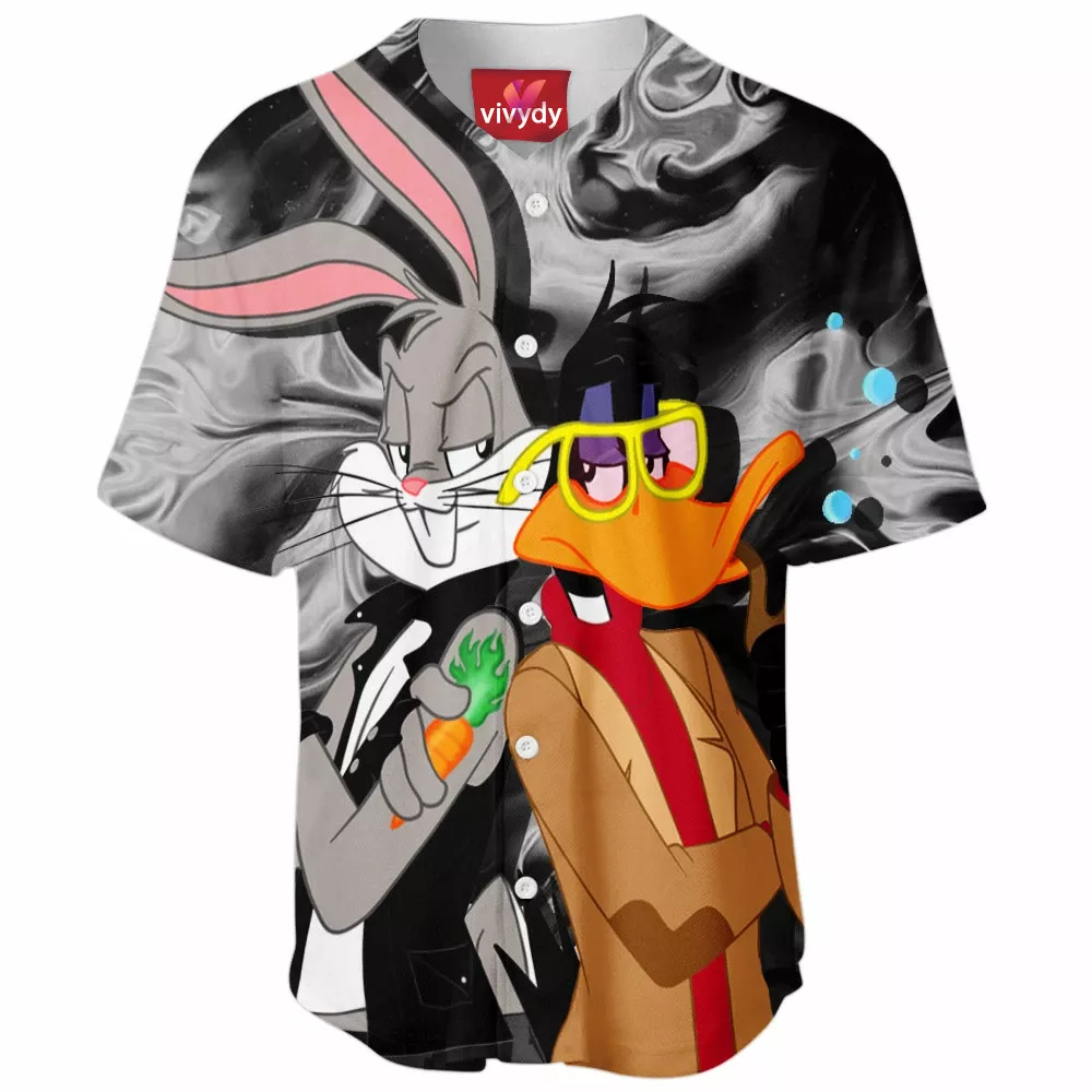 Bugs Bunny And Daffy Duck Baseball Jersey