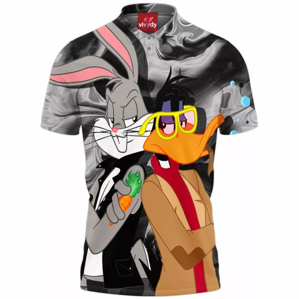 Bugs Bunny And Daffy Duck Polo Shirt