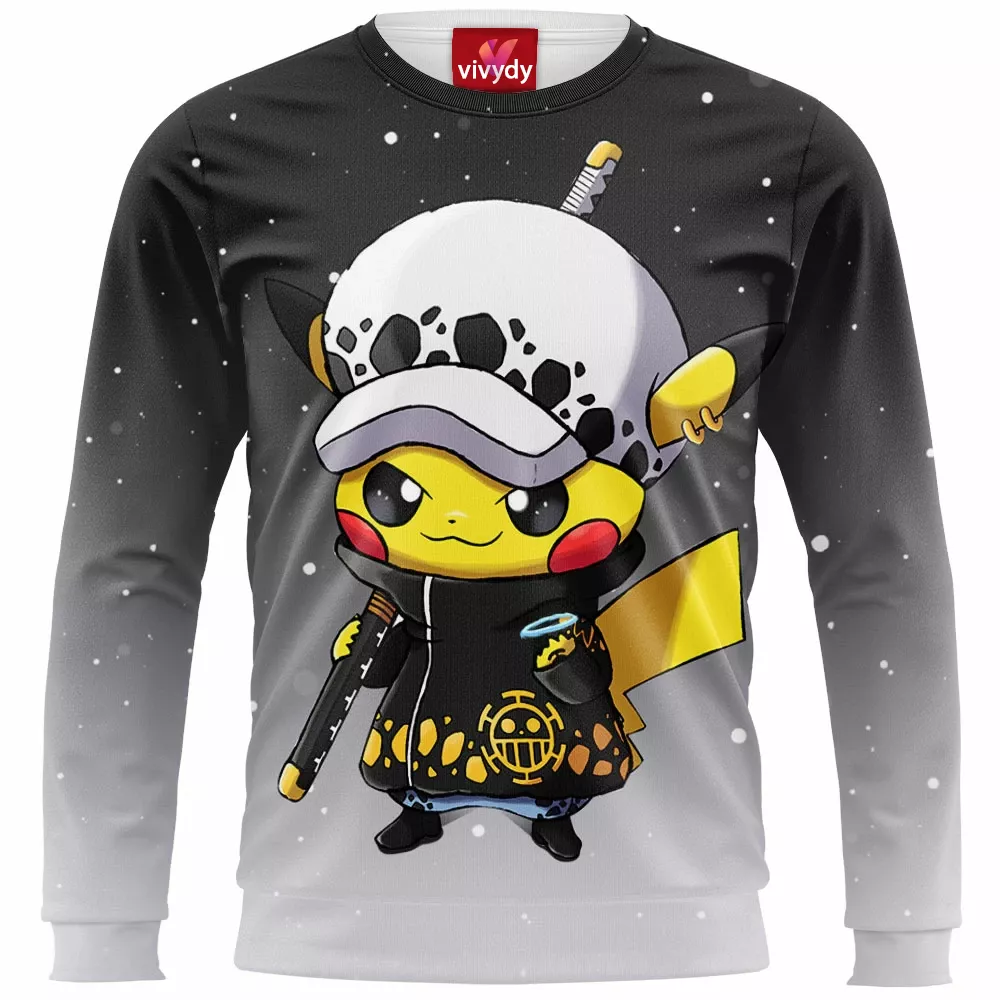 Pikachu Trafalgar D. Water Law Sweatshirt