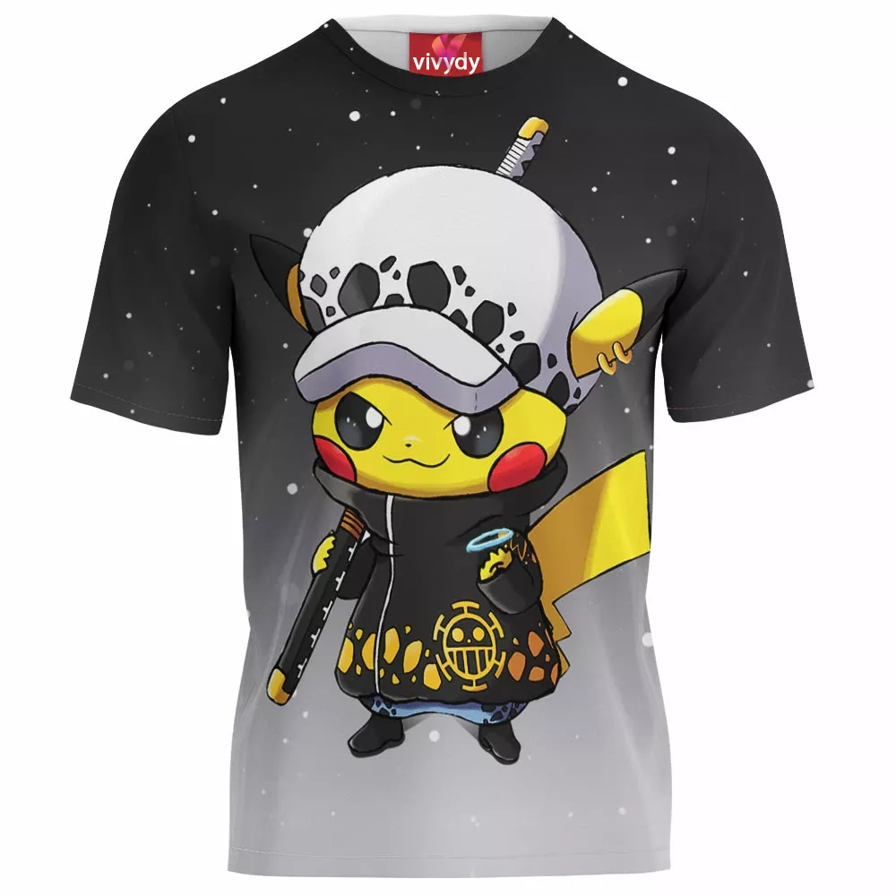 Pikachu Trafalgar D. Water Law T-Shirt