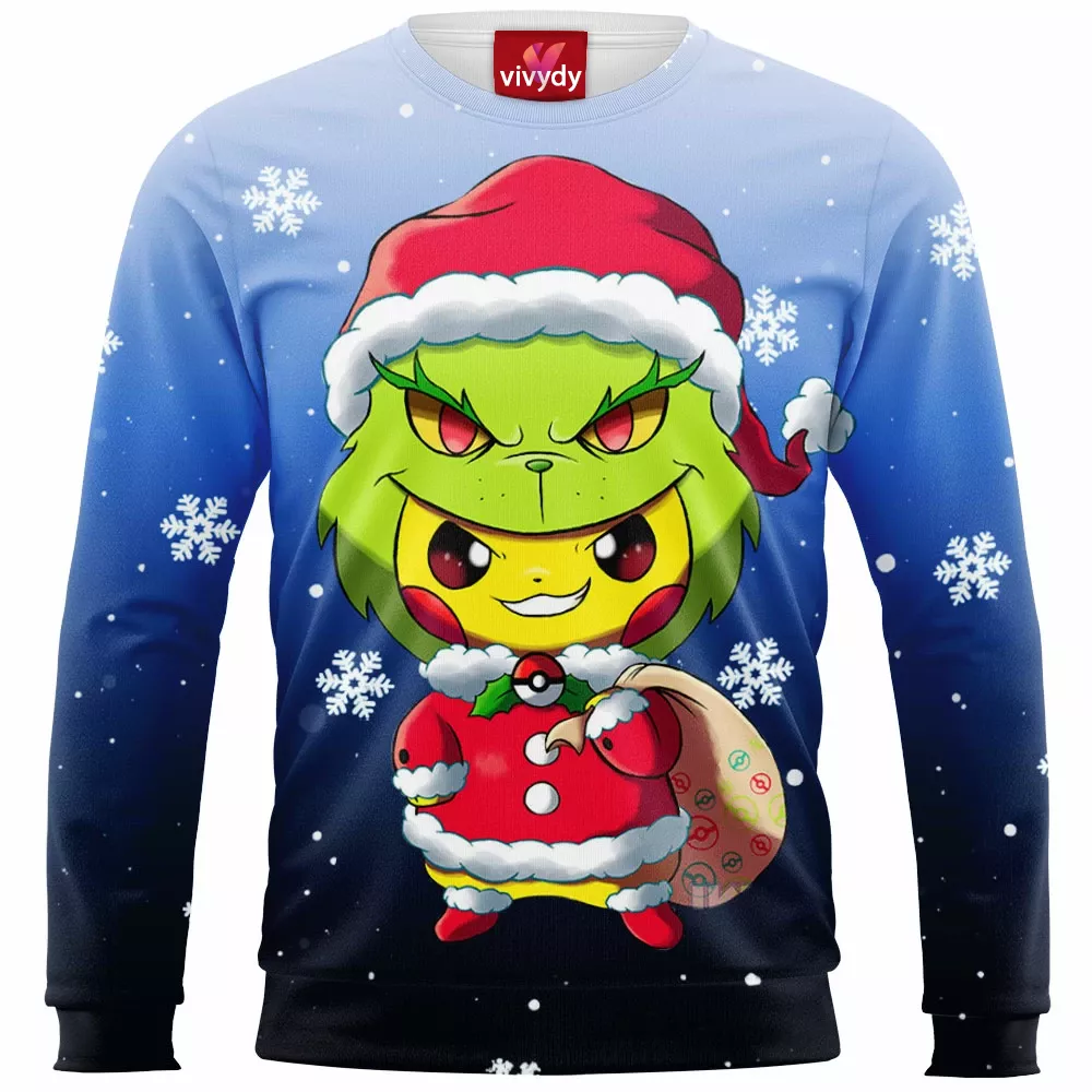 Pikachu Grinch Sweatshirt